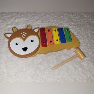 Bass Pro Shops Deer Wooden Xylophone Kids Toy Musical Instrument w/ Mallet